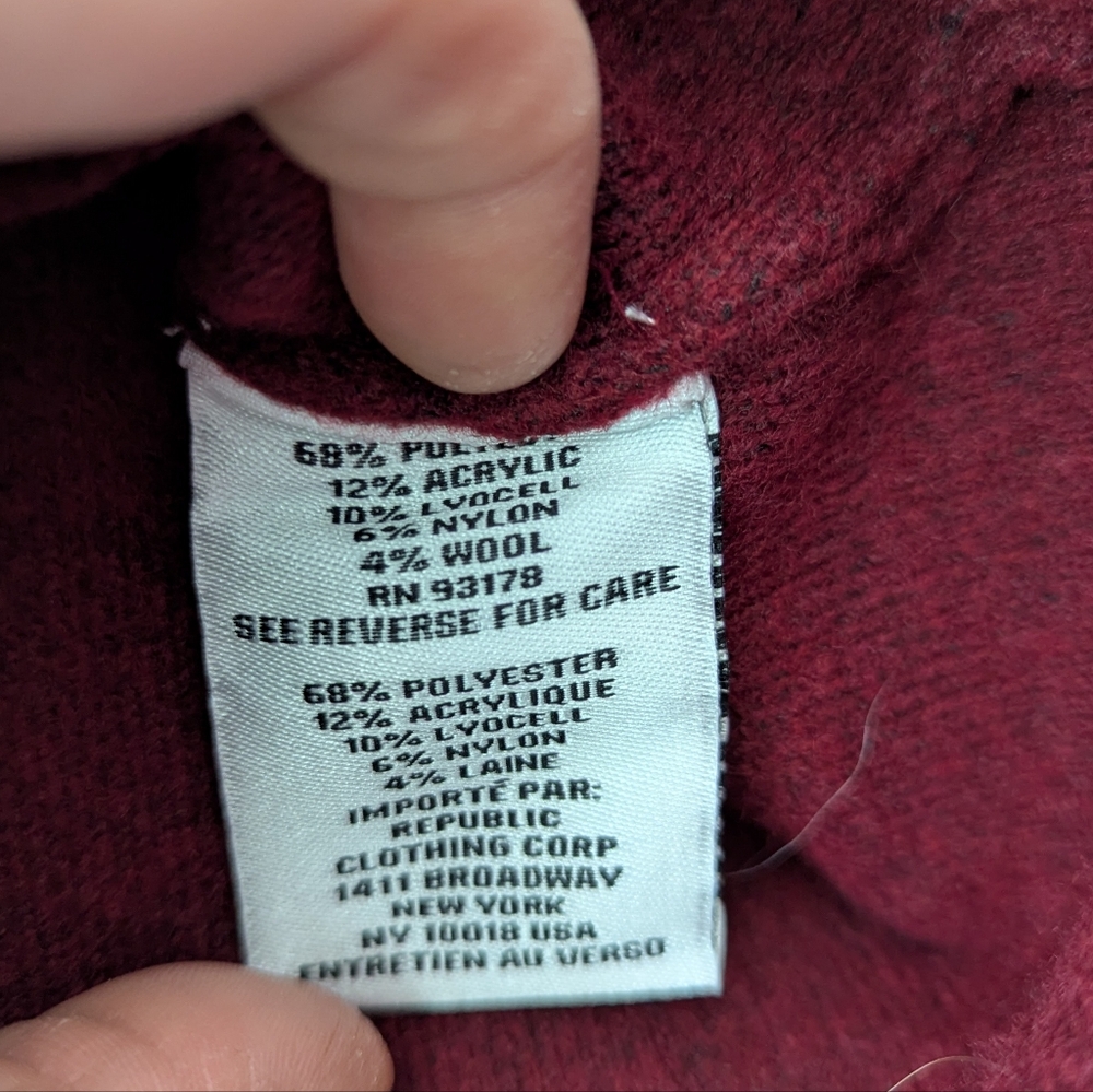 J. Crew Burgundy Wool Blend Button Vest - Picture 11 of 13